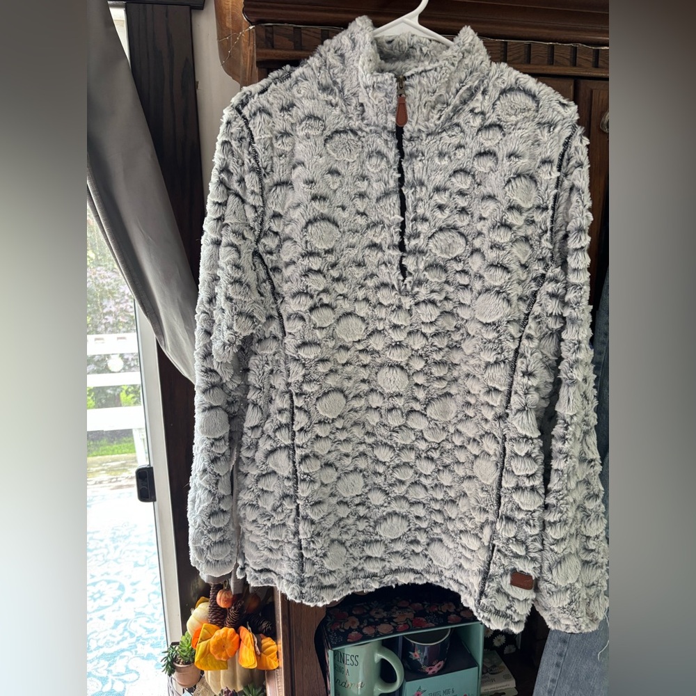 Simply Southern Textured Gray Women's Sweater
